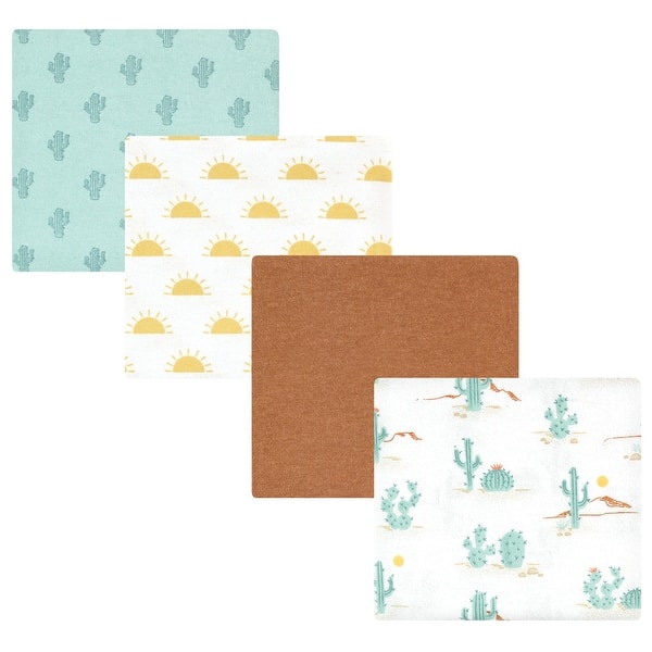 slide 1 of 1, Hudson Baby Cotton Flannel Receiving Blankets, Desert Cactus, One Size - Desert Cactus - One Size One Size - Desert Cactus