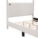 preview thumbnail 9 of 16, Queen Size Canopy Platform Bed with USB and Type-C Ports, Tufted Headboard