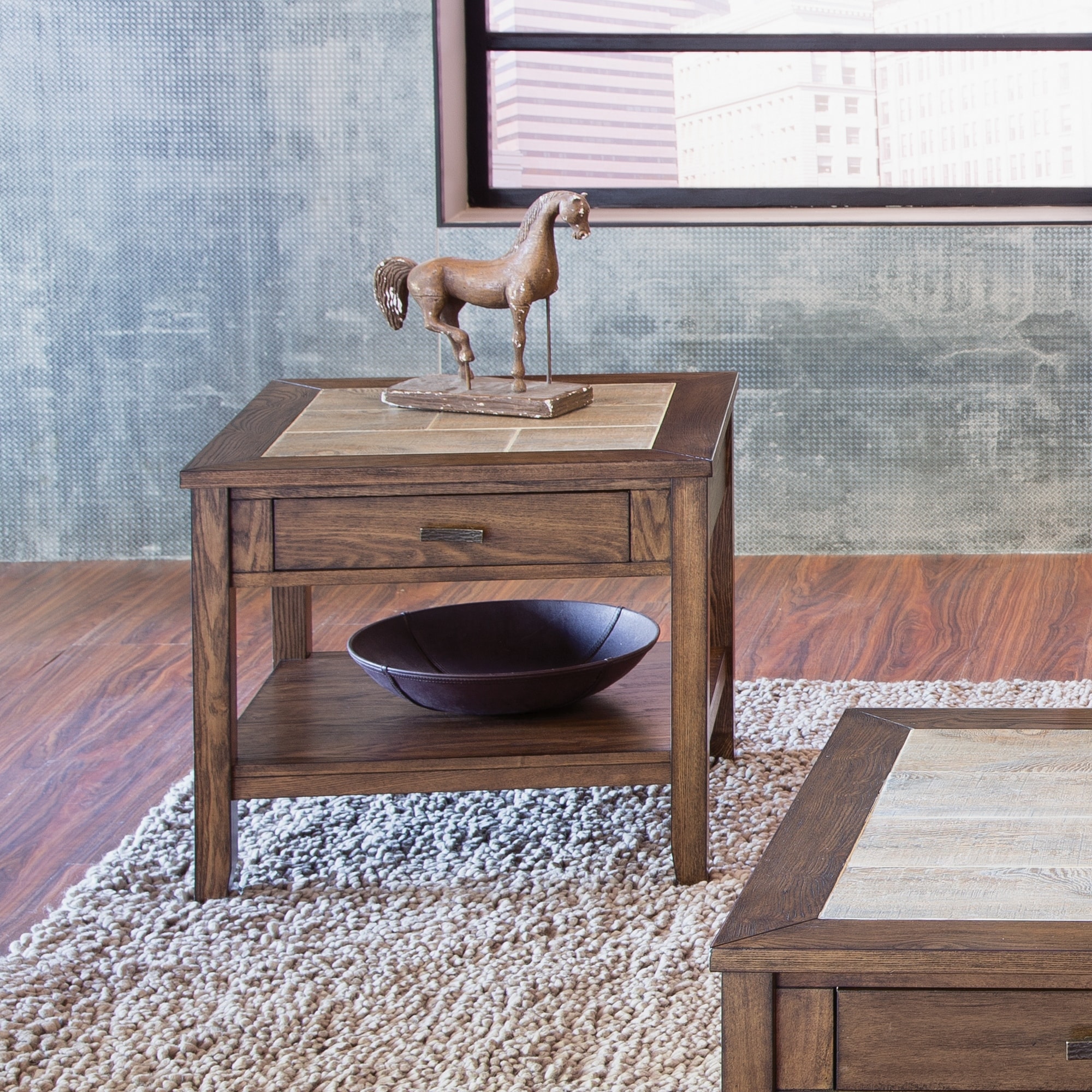 Tile top sales end table