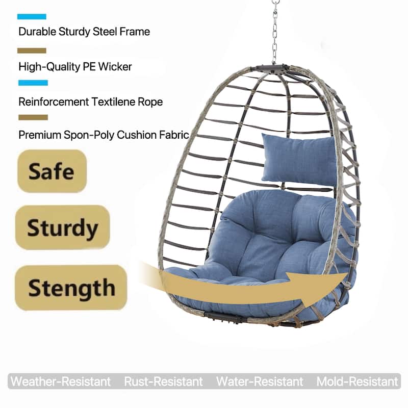 Pocassy Foldable Hanging Egg Chair