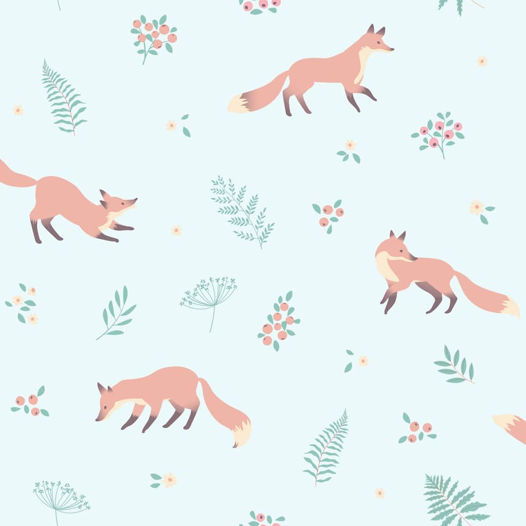 Veer Decor Fox and Fern Wallpaper