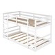 preview thumbnail 5 of 8, Modern Concise Design Twin Over Twin Bunk Bed,Solid Pine Wood Frame and Guardrails,Full-Length Guardrail