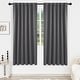 preview thumbnail 30 of 109, Deconovo Back Tab Blackout Curtains (2 Panel) 38W x 45L - Dark Grey