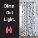 preview thumbnail 22 of 25, HLC.ME Scarlet Floral & Birds Back Tab Rod Pocket - Light Filtering Darkening Curtain Panels, Pair