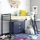 preview thumbnail 1 of 20, Little Seeds Monarch Hill Haven Twin Size Metal Junior Loft Bed