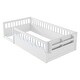 preview thumbnail 9 of 10, Twin Safety Toddler Floor Bed Concise Fence Bed with Guardrails