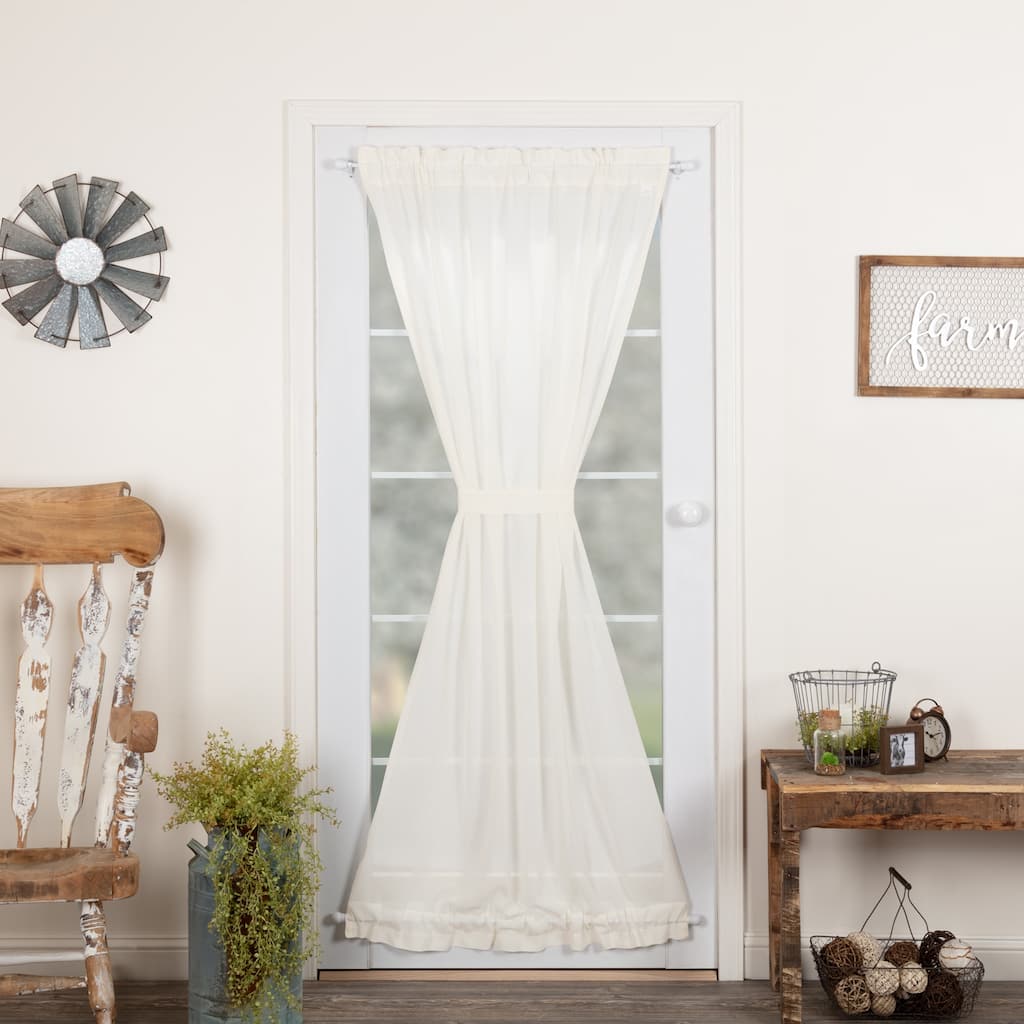 Tobacco Cloth Antique White Door Panel 72x40 - Door Panel - Door Panel