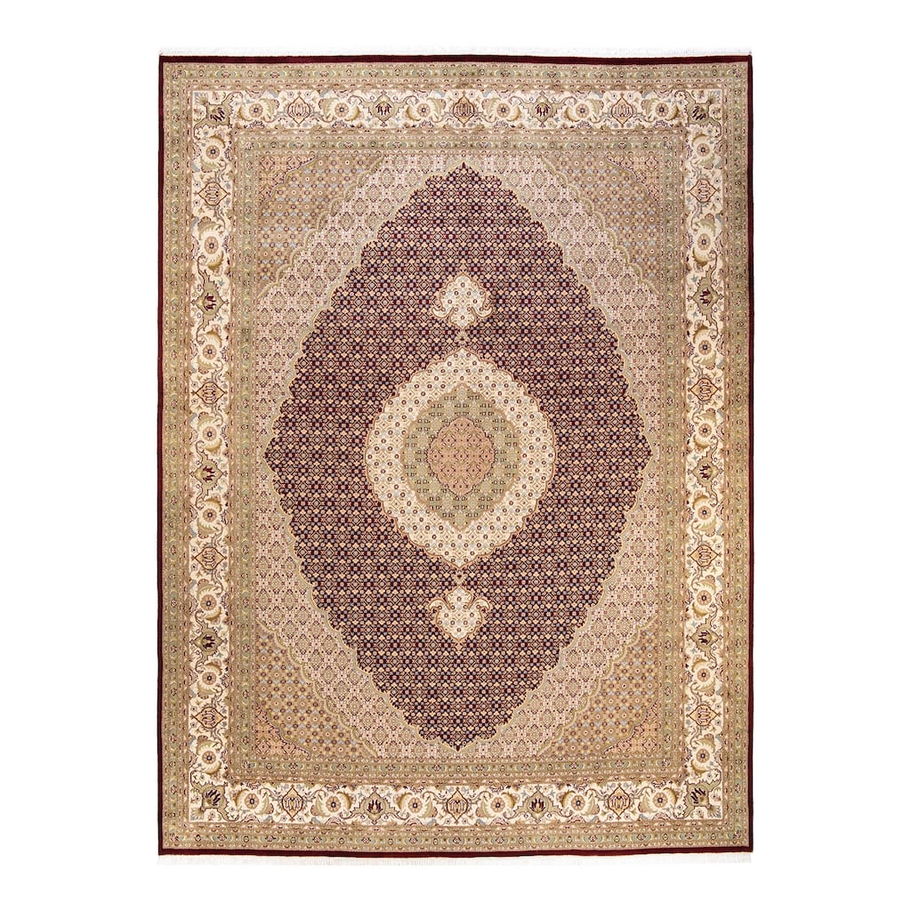 Overton Hand Knotted Wool Vintage Inspired Traditional Mogul Red Area Rug - 9 X 12