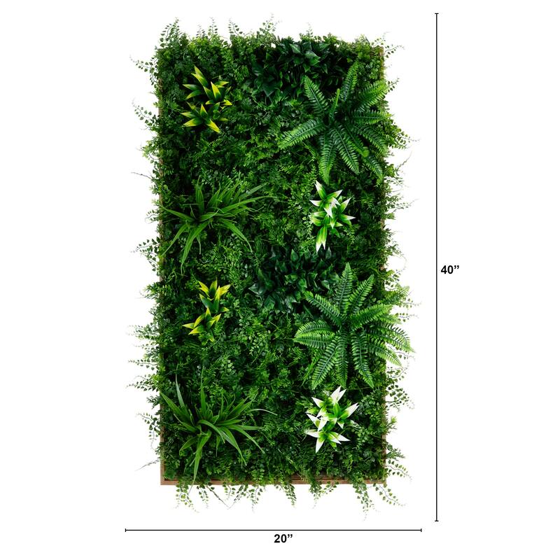 Costa Rican Forest Artificial Living Framed Wall Panel - 40"