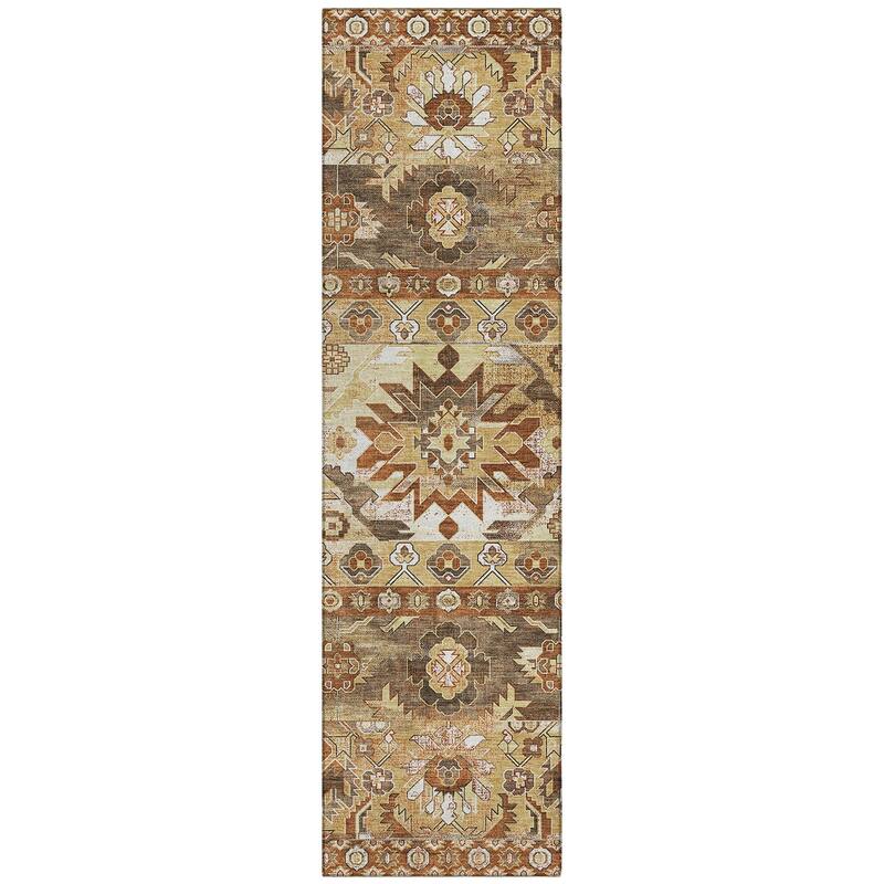 Machine Washable Indoor/ Outdoor Traditional Hudson Chantille Rug