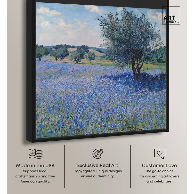 Bluebonnet Meadow II Canvas by Art Remedy