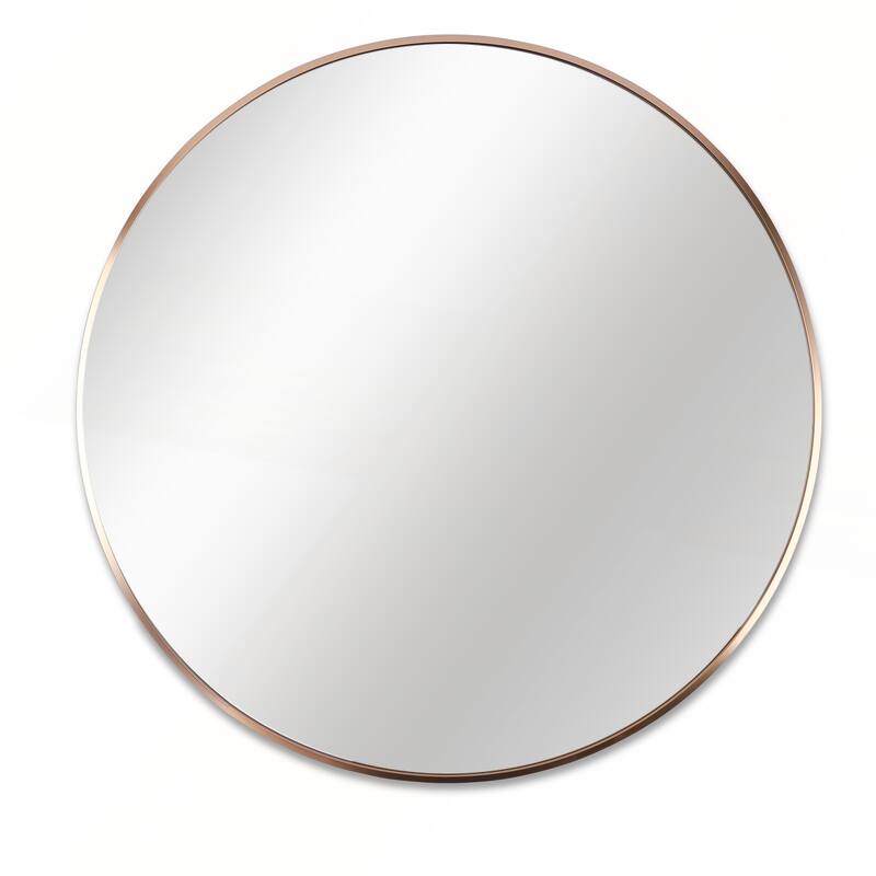 39 Inch Metal Framed Round Bathrrom Mirror