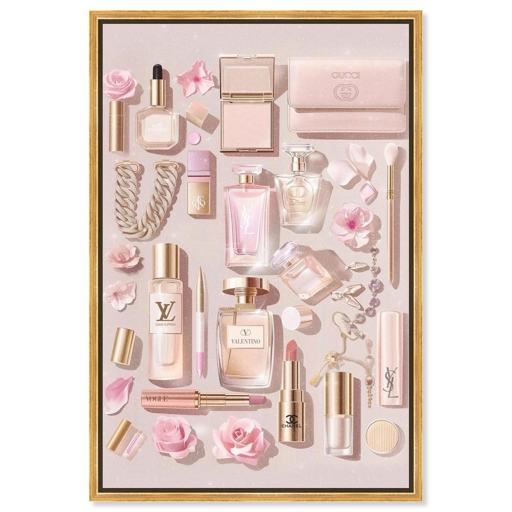 Light Make Up Accessories Canvas by Art Remedy