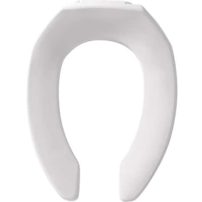 Bemis 295CT Elongated Open-Front Less Cover Commercial Plastic Toilet