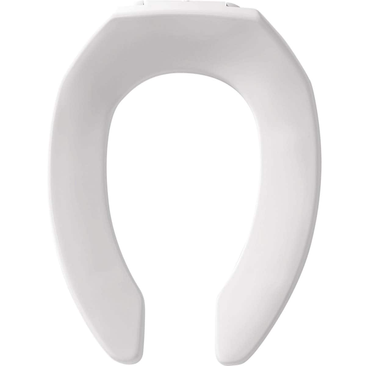 Bemis 295CT Elongated Open-Front Less Cover Commercial Plastic Toilet