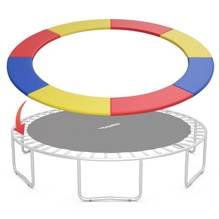 8FT Replacement Safety Pad Bounce Frame Trampoline-Multicolor - 8’ x 8’ x 4’’ (L x W x H)