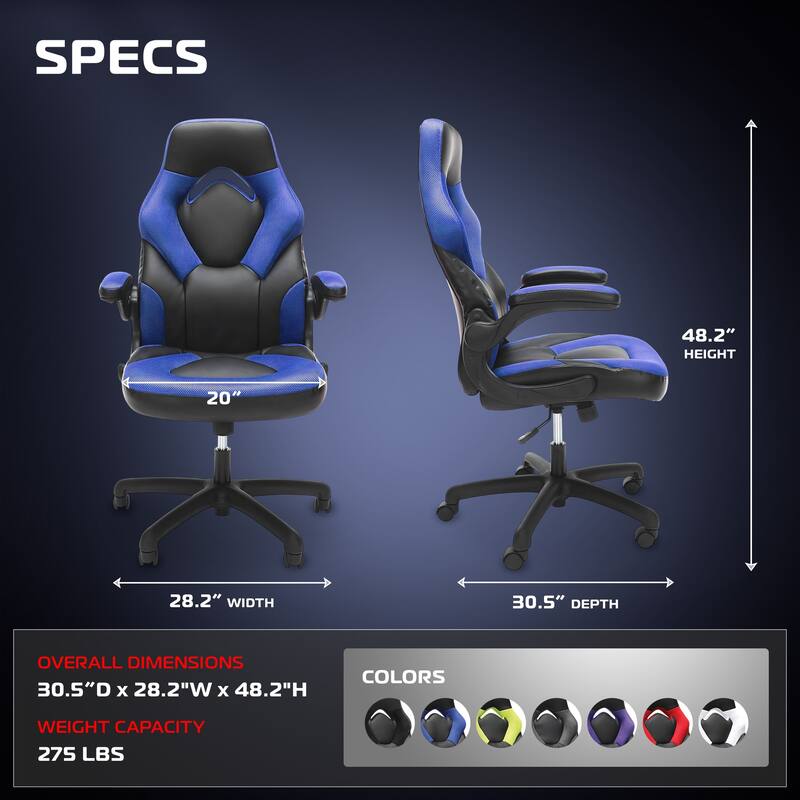 RESPAWN 3085 Ergonomic Gaming Chair, High Back PC Computer Desk Office Chair, Flip-up Arms