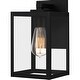 preview thumbnail 1 of 6, Westover 1-Light Earth Black Outdoor Lantern - Earth Black