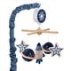 preview thumbnail 1 of 5, Lambs & Ivy Sky Rocket Planets/Stars Musical Baby Crib Mobile Soother Toy- Blue