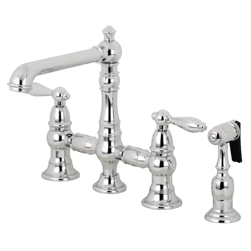 Kingston Brass English Country 1.8 GPM Bridge Kitchen Faucet -