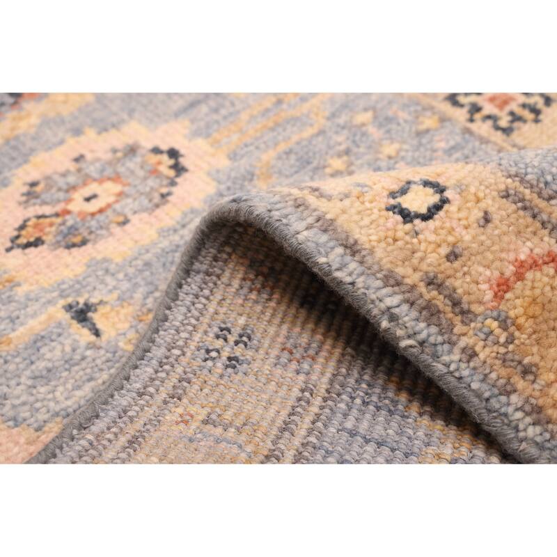 ECARPETGALLERY Hand-knotted Jules Serapi Light Denim Blue Wool Rug - 2'6 x 8'0