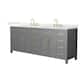 Option Dark Gray / Giotto Quartz Top / Brushed Gold