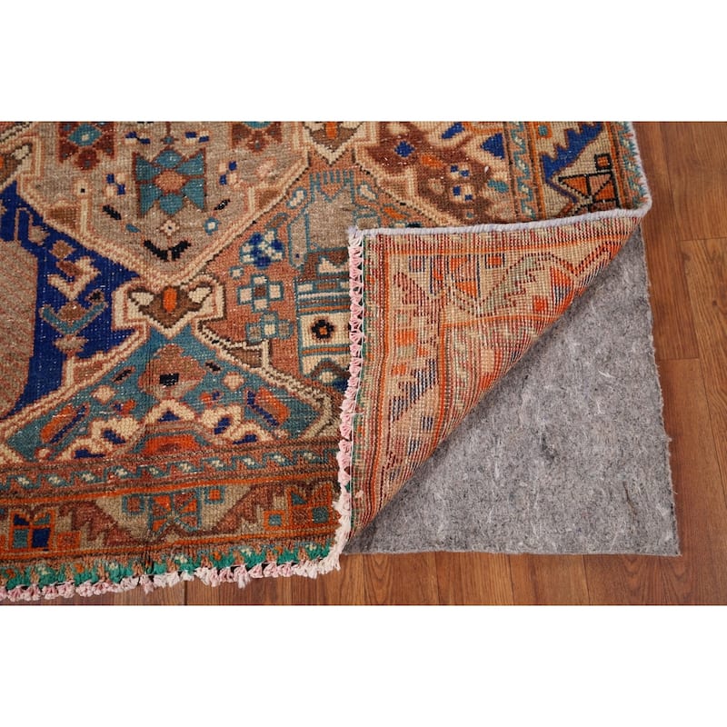 Garden Design Bakhtiari Persian Vintage Area Rug Handmade Wool Carpet - 4'2" x 6'5"