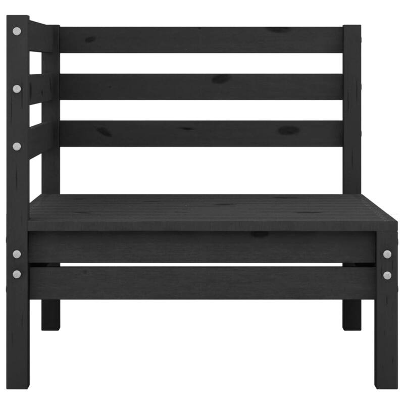 vidaXL Patio Loveseat Outdoor Patio 2-Seater Sofa for Garden Solid Wood Pine - 25" x 25" x 24.6"