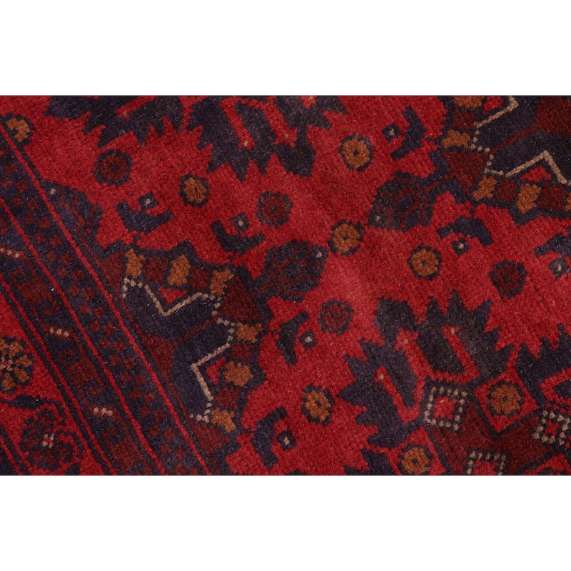 Vintage Biljik Khal Mohammadi Jesus Red/Blue Rug - 5'10'' x 7'8''