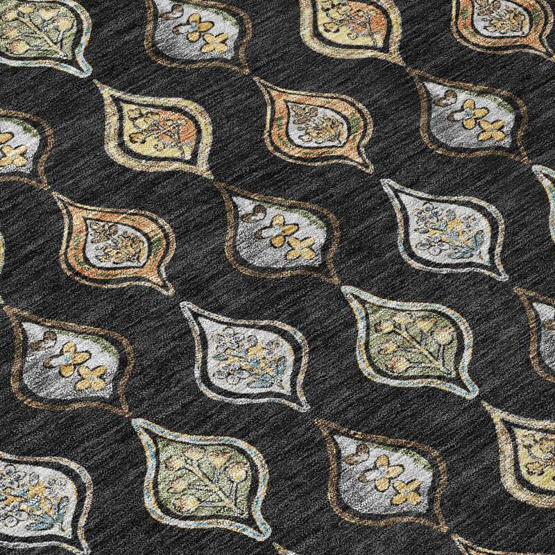 Machine Washable Indoor/ Outdoor Casual Greenwood Chantille Rug