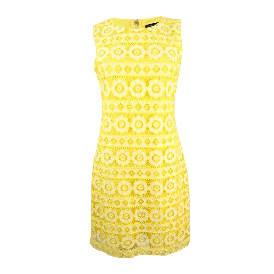 tommy hilfiger dress yellow