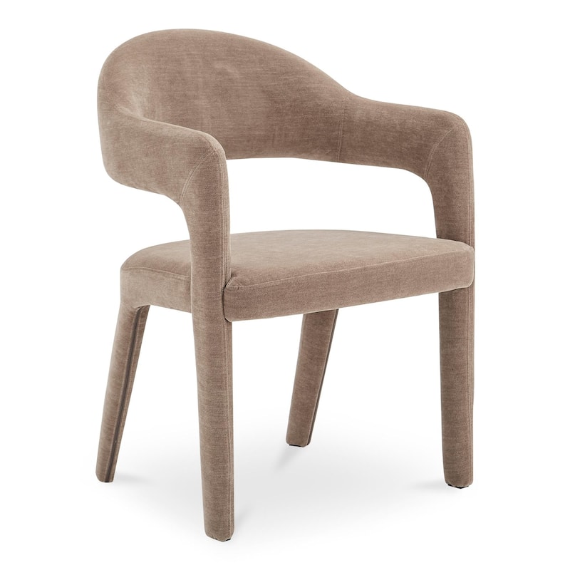 NADAAL STUDIOS Bryn, Upholstered Dining Chair With Open Barrel Back - 23.6"W x22.6"D x31.9"H