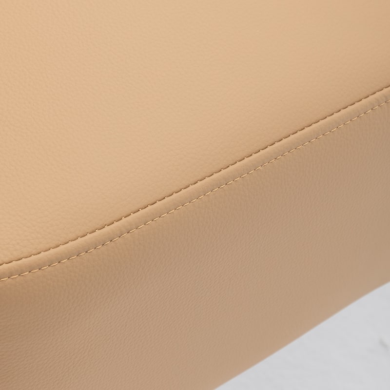 SEYNAR Modern PU Leather Accent Chair with Tubular Multifunctional Legs for Living Room Set of 2