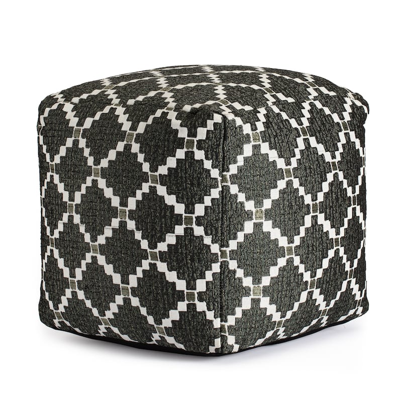Jani Deschutes Indoor/Outdoor 18" x 18" Square Pouf Ottoman
