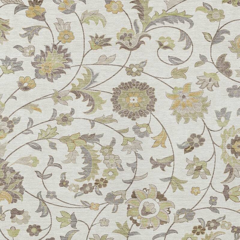 HomeRoots Floral Transitional Rectangle Outdoor Rug