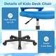 preview thumbnail 10 of 8, Costway Height-adjustable Ergonomic Kids Desk Chair with Universal - See Details