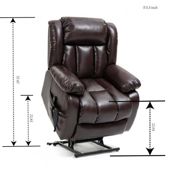 Power Lift Recliner,with 8Point Vibration Massage and Lumbar Heating