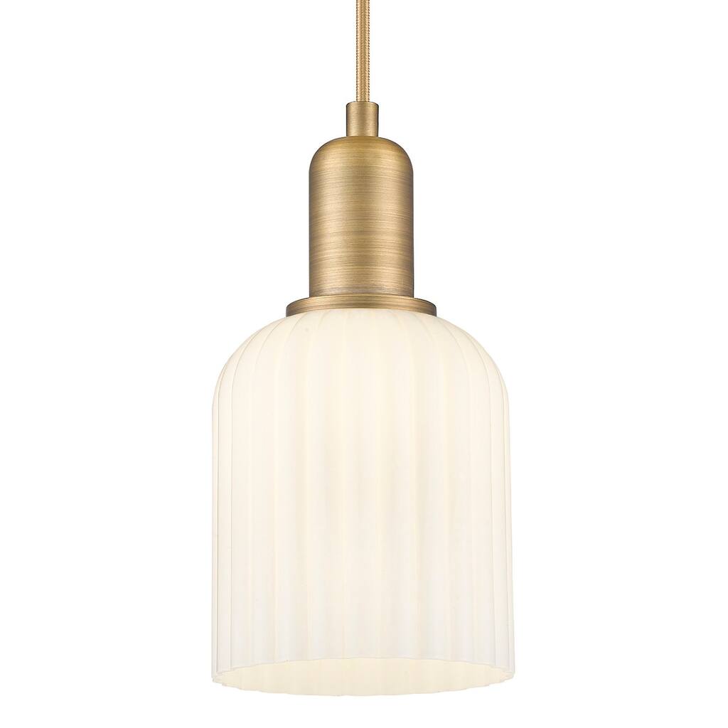 Innovations Lighting 716-1P-G559-5GWH Bridal Veil 5" Wide Cord Hung