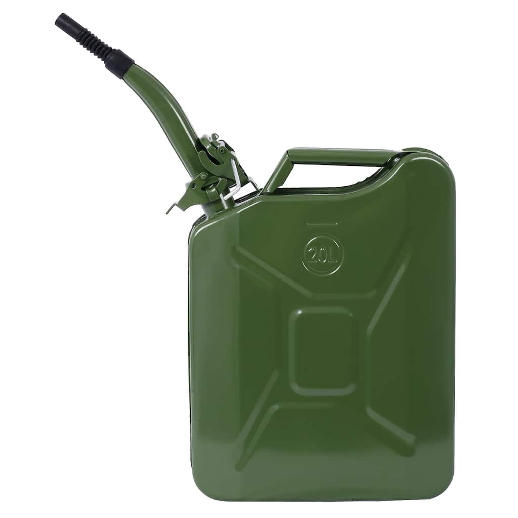 Portable 5 Gallon Jerry Fuel Can with Flexible Spout