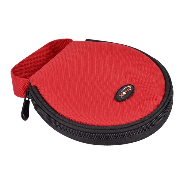 CD バック Home Car Nylon Hand Carry Zipper Storage Round Case CD Holder Bag