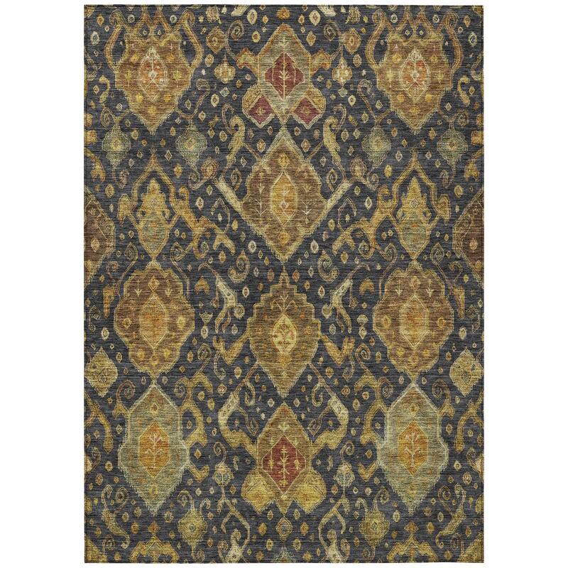 Machine Washable Indoor/ Outdoor Traditional Venetian Chantille Rug