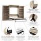 preview thumbnail 37 of 43, Pur Queen Murphy Bed with 2 Storage Units (137W) by Bestar