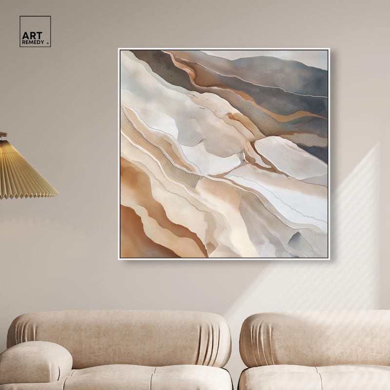 Earthen Flow Canvas by Art Remedy