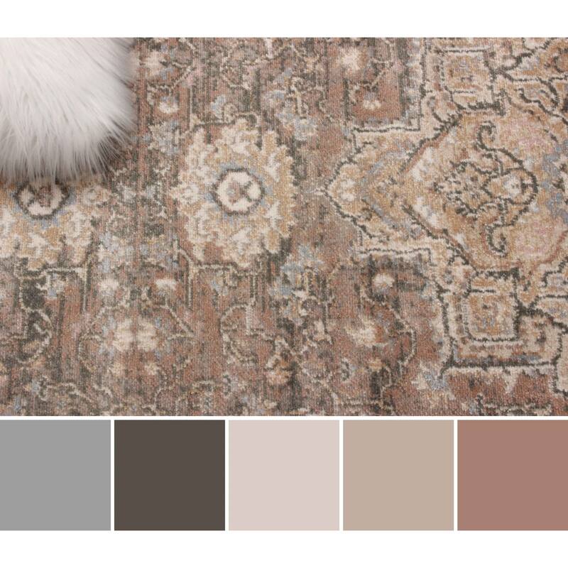 ECARPETGALLERY Machine Woven Ashby Tan Area Rug
