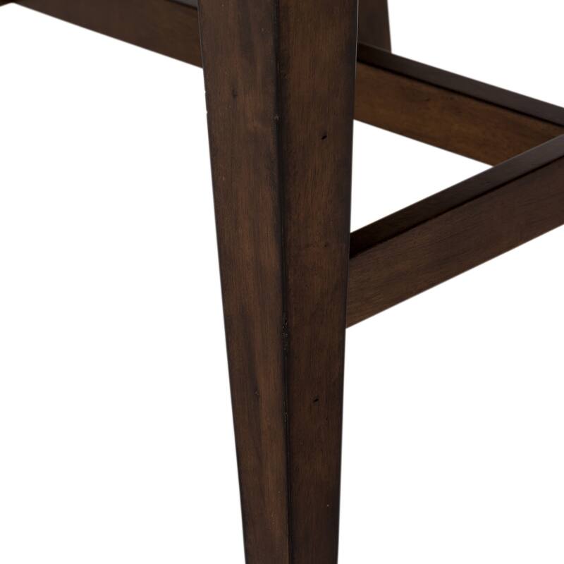 Armand Antique Brownstone 5 Piece Trestle Table Set