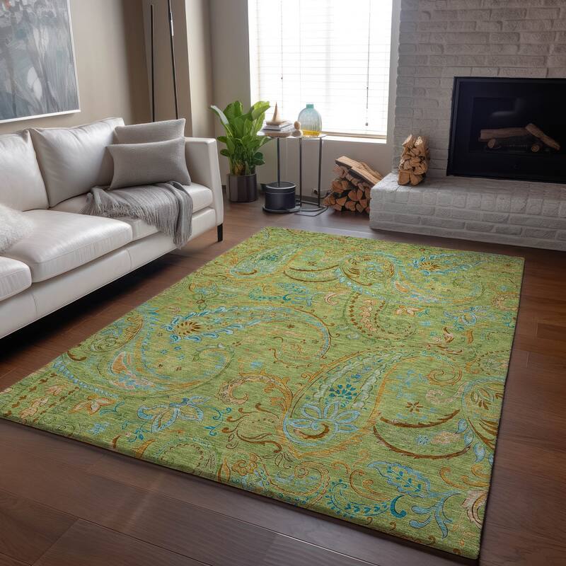 Premium Washable Super Soft Traditional Paisley Mayfield Rug
