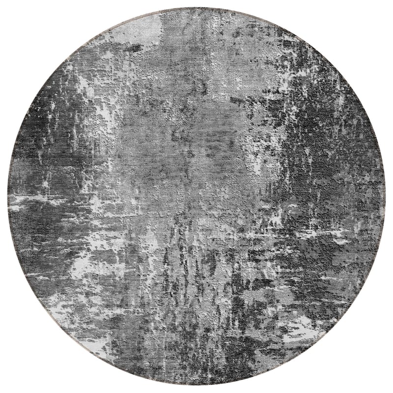 HomeRoots Abstract Transitional Rectangle Outdoor Rug