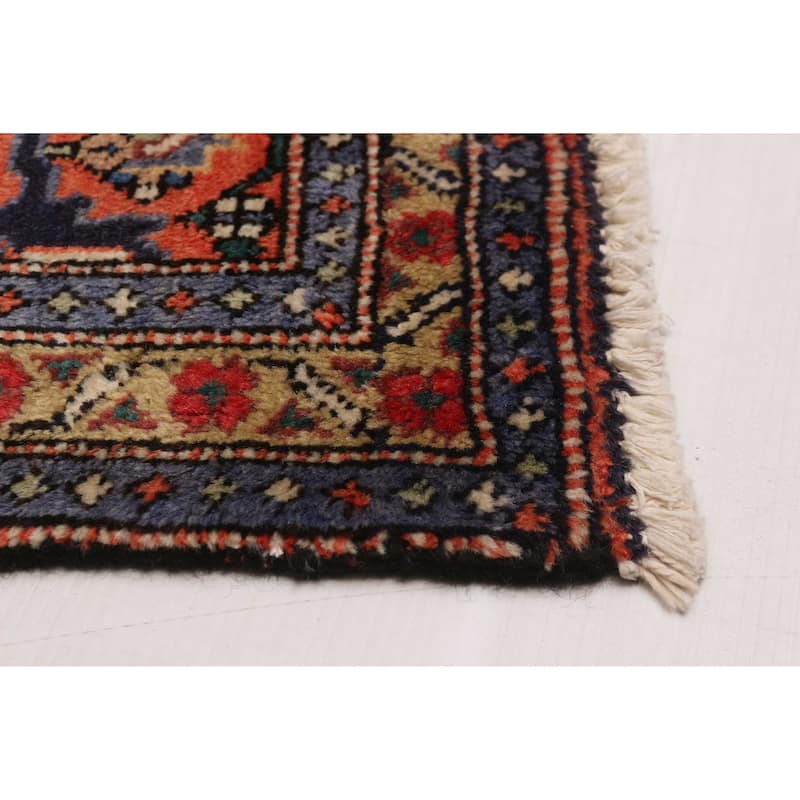 ECARPETGALLERY Hand-knotted Kayseri Vintage Navy Wool Rug - 6'4 x 9'5