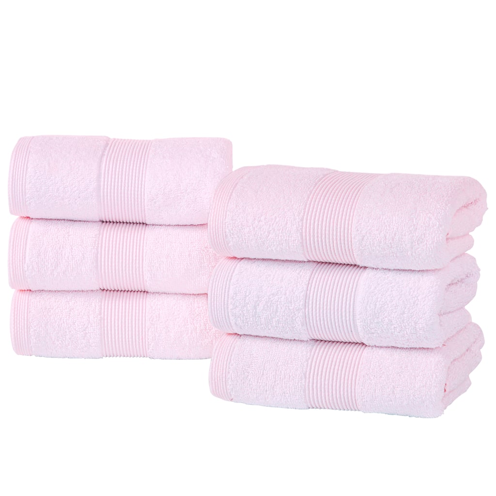 Fabstyles Luxury Hand Towels 16 x 28 Inches Set of 6 - 16x28