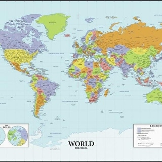 RoomMates Dry Erase Map Of The - RoomMates Dry Erase Map Of The World Peel And Stick Giant Wall Decals 